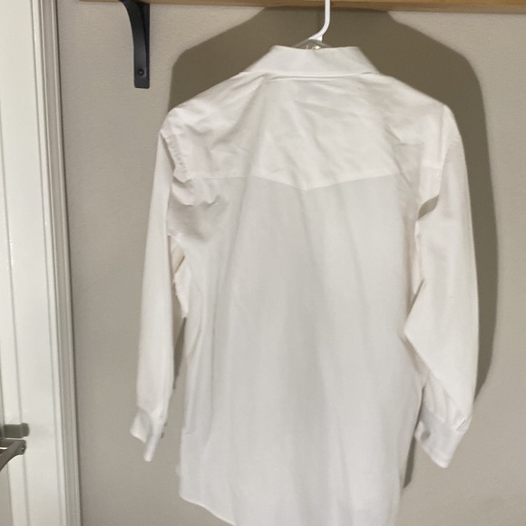 VINTAGE Sheplers White Pearl Button Up - Picture 2 of 3